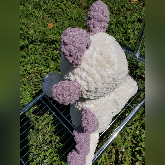 Big Beach Foam Tarbosaurus Crochet Plushie Dinosaur Toy| 13" Sitting Plush - Picture 5 of 9